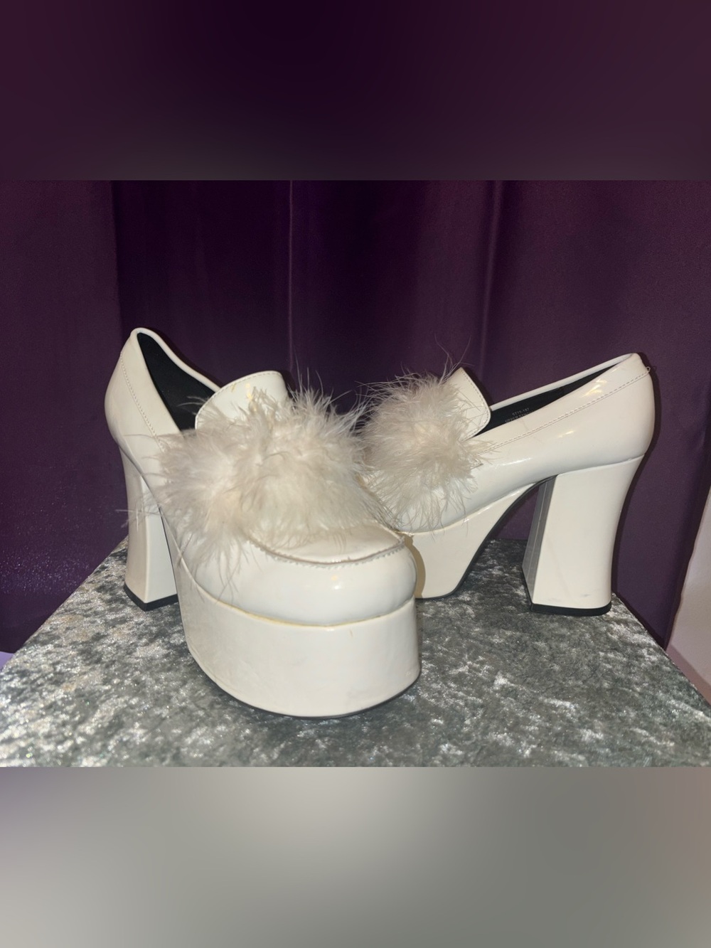 Sugar Thrillz Feather Heels